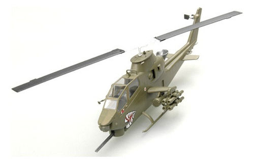 Miniatura Helicóptero Bell Ah-1f Cobra 1/72 Easy Model 37098 Cor Verde-musgo