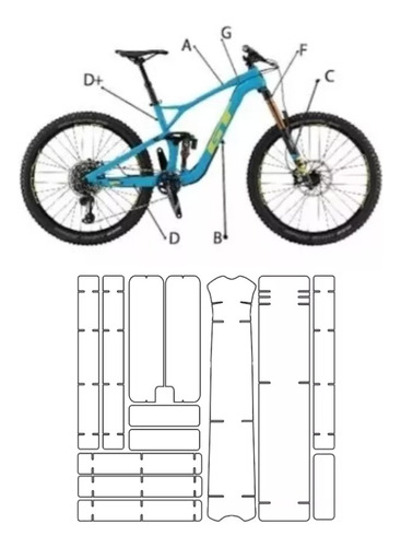 Kit Protección Cuadro Bicicleta Mtb