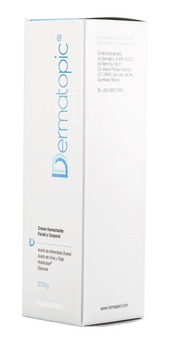 Imagen 5 de 8 de Crema Humectante De Uso Facial Y Corporal Dermatopic 250 G