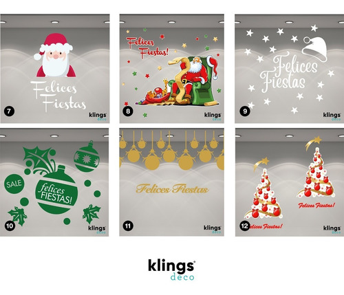 Imagen 1 de 10 de Vidrieras Plotter Vinilos Navidad Felices Fiestas