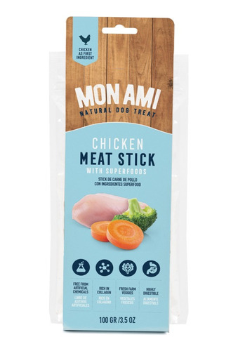 Snack Saludable Stick Beef Meat Mon Ami 100gr Pollo