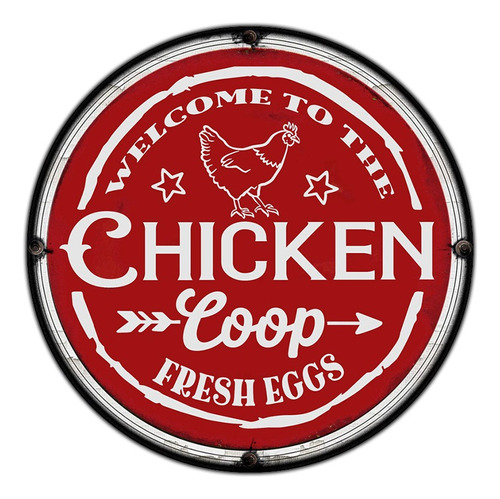 #346 - Cuadro Decorativo Vintage / Chicken Cartel No Chapa 