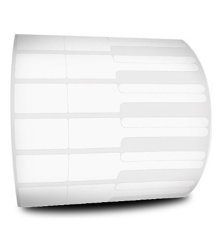 01 Rolo Etiqueta Joias E Otica Bopp 84x12 Mm Com Aba 2000un Cor Branco
