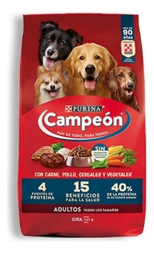 Purina Campeón Croquetas Perro Adulto Todos Los Tamaños 15kg