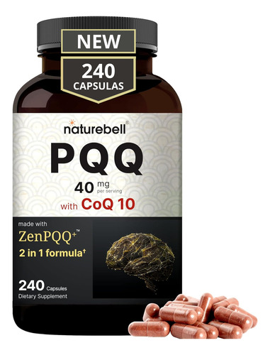 Pqq Pirroloquinolina Quinona 20mg 120 Cápsulas Ultra Puro