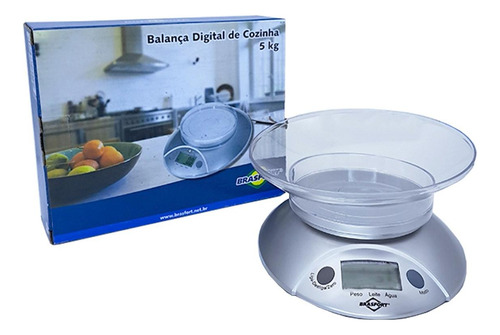 Balanca Digital De Cozinha 5kg Brasfort- 7550