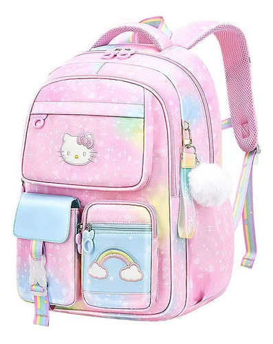 Mochila Escolar Primaria Para Mujer Hello Kitty One Two To S