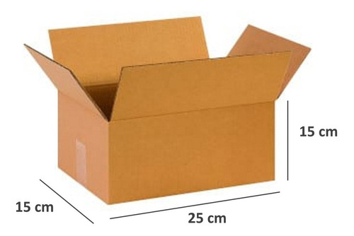 Cajas De Cartón  De Envíos E1 25x15x15 Pack 20 U. *delivery