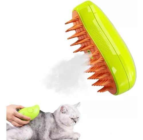 Cepillo Ty Brush 3 En 1 Para Gatos, Automático Con Vapor