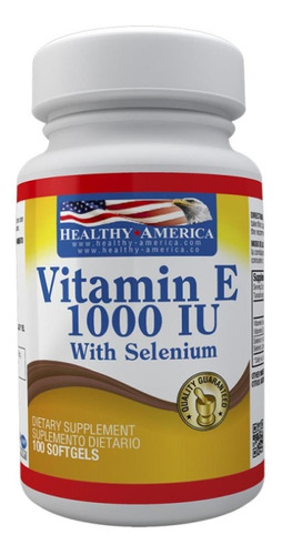 Vitamina E 1000 Iu Con Selenio X 100 Soft - Healthy America