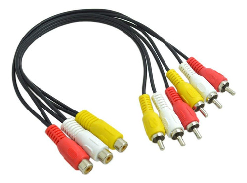 Bronagrand 3 Rca Hembra Jack A 6 Rca Macho Plug Splitter Aud