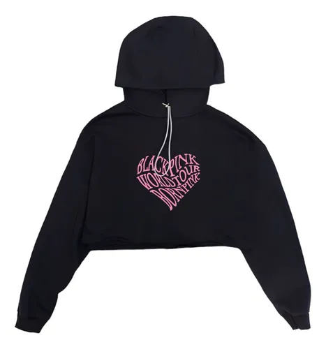 Buzo Corto Con Capucha Born Pink Black Pink MercadoLibre