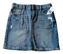 Comprar Pollera Gap De Jean Para Niñas Talle 8 Original Nueva!
