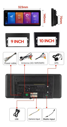 Multimidia Android 12p Hyundai Tucson 19-23 Octa 4/64gb 4g