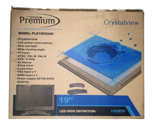 Imagen 7 de 8 de Televisor Monitor D 19 Led Crystalview Premium Pld19e50hd Tv