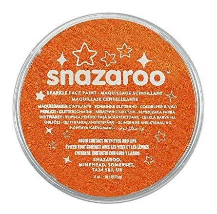 Snazaroo Cara Y Pintura De Cuerpo, 18ml, La Chispa De Naranj