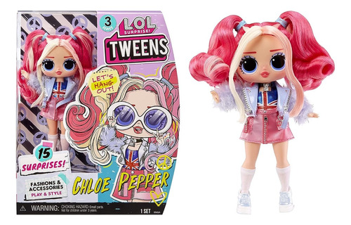 Muñeca Lol Surprise Tweens Serie 3 Chloe Pepper 15 Sorpresas