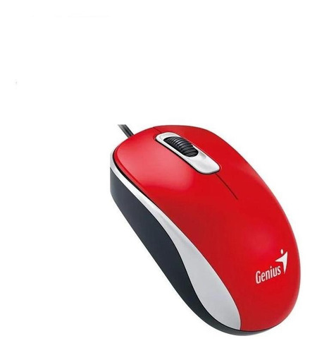 Mouse Dx110 Alámbrico Usb Rojo Genius