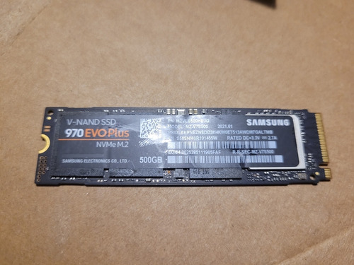 Ssd Samsung 500gb 970evoplus Nvme M.2