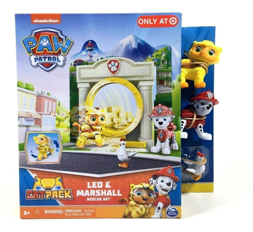 Paw Patrol Patrulla Canina Catpack De Rescate Leo Y Marshall