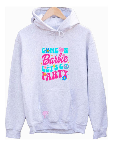 Sudadera Barbie Party Con Diseño En 3d Blanca