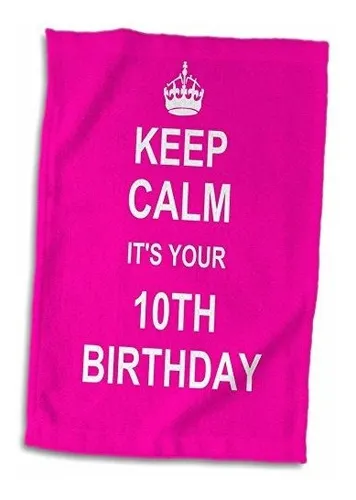 3d Rose Keep 10th Birthday-hot Pink Girly Girls Fun Mantén L