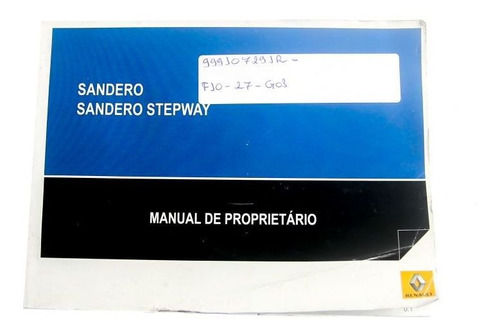 Manual Do Proprietário Renault Sandero