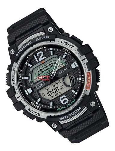 Imagen 2 de 6 de Reloj Hombre Casio Fishing Gear Ws-1250h Pesca Fases Lunares