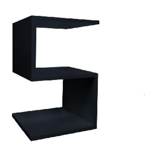 Mesa De Cabeceira S Preto Em Mdf 60x25x25