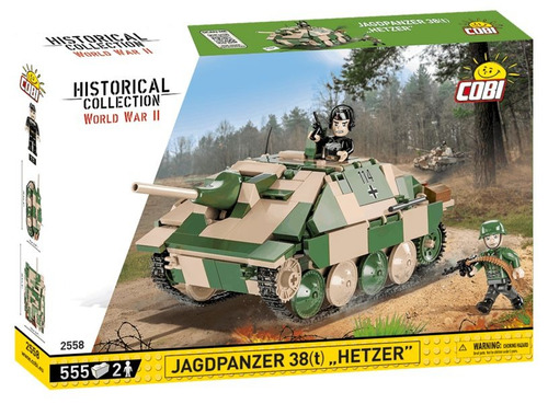 Tanque De Guerra Alemão Jagdpanzer 38(t) Hetzer 555 Pçs Cobi