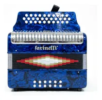 Comprar Acordeon 31 Botones 12 Bajos Fa Azul Parrilla 3012faap