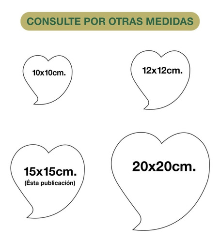Imagen 3 de 7 de Placa Recordatoria Para Cementerio, Forma De Corazon.15x15cm