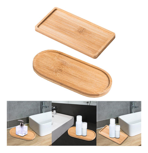 2 Bandejas De Tocador, Bandeja De Baño, Bandeja De Servicio