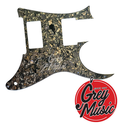 Pickguard Cool Parts Prg01hh Bp Ibanez 3capa Negro Nackarado