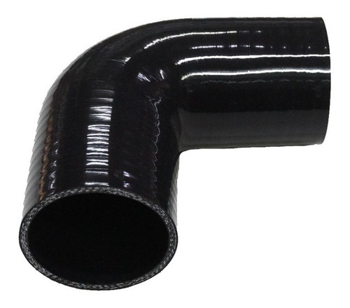 Codo 90° 63mm Alta Presión Silicona Color Negro Biocartuning