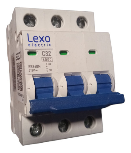 Interruptor Trifasico Lexo Electric 3x32a Curva C 6k