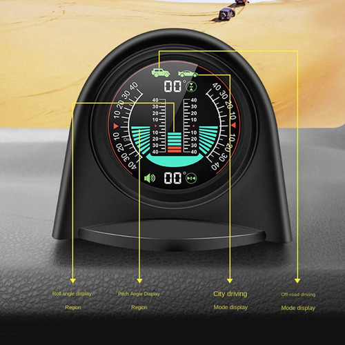 Inclinómetro Digital X94 Hud Para Coche, 4x4 Gps, Todoterren