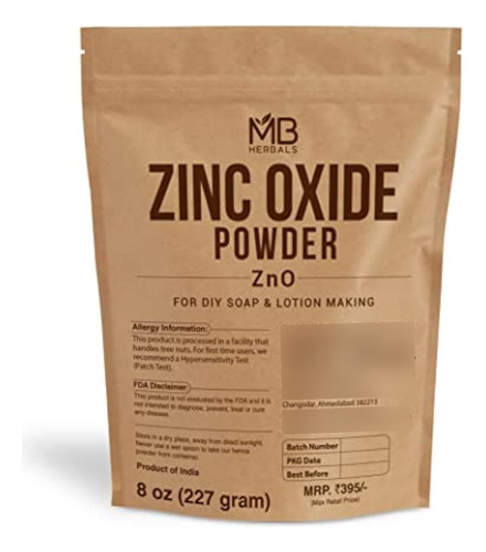 Mb Herbals Polvo De Óxido De Zinc De 8 - g a $92308