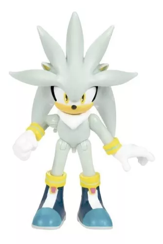 Boneco Sonic the Hedgehog Articulado Super Shadow Candide 3402 em