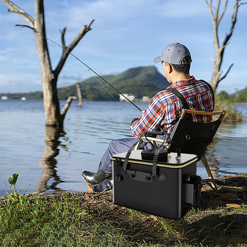Cubo De Pesca Plegable, Contenedor De Peces Vivos, Plegable,