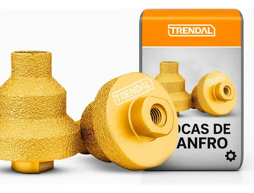 Broca Escalonada Diamante M14 20-35-50mm Cerâmica Mármore Trendal