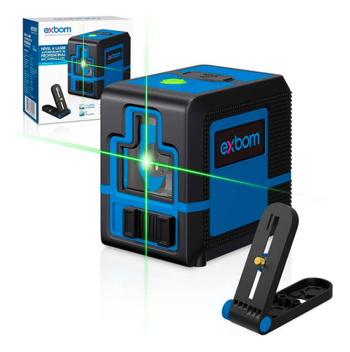 Nível A Laser Profissional 3d 2 Linhas Com Ajuste De Brilho