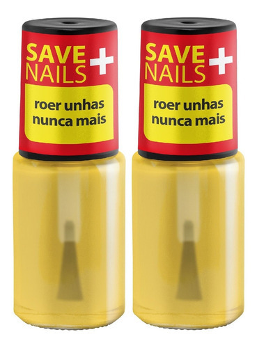 2 Unidades Do Esmalte Para Não Roer Unhas - Cora 9ml Save Nails Roer Unhas Nunca Mais