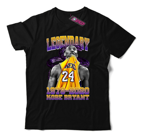 Remera Kobe Bryant Nba Lakers 24 1970-2020 Kb60 Dtg Premium