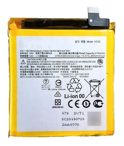 Bateria Compatible Motorola One Hyper Kg50 4000 Mah 