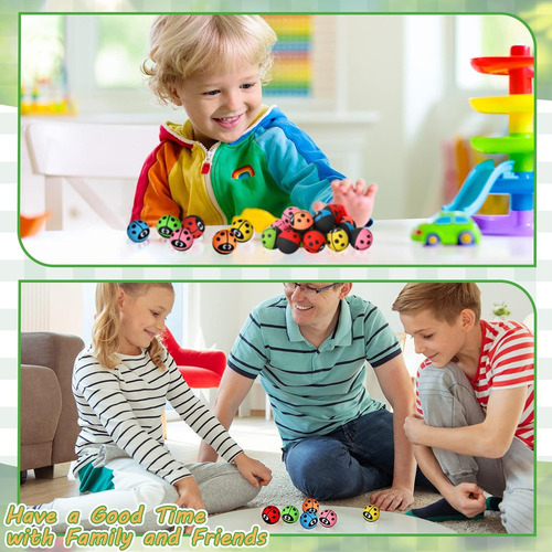 24 Pcs Ladybug Bouncy Balls Ladybug Party Party Favores Pequ