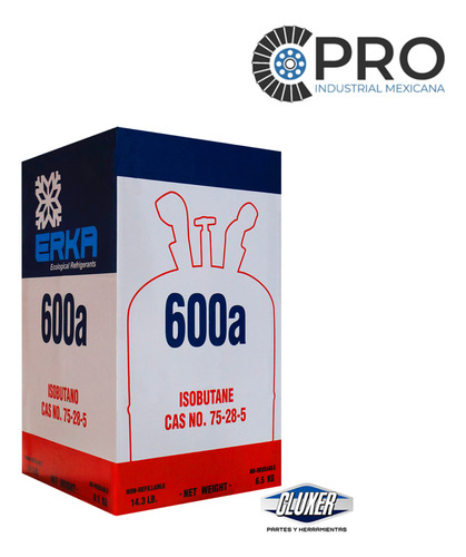 Gas Refrigerante R-600a 6.5kg. Modelo: Cxr-600-65b