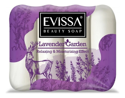 Evissa Beauty Soap Lavender Garden Jabones En Barras 70 Gr