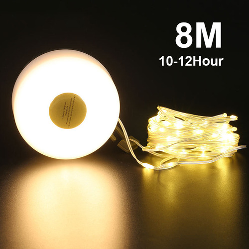 Cadena De Luces Led For Acampar, Impermeable, Colgante, Par