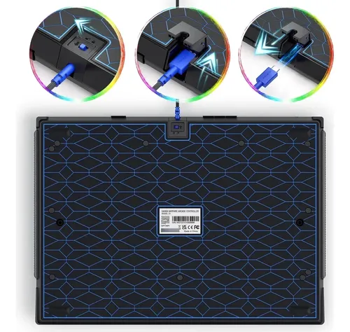 Joystick Qanba Sapphire S1 Para Playstation 5 E 4 Preto